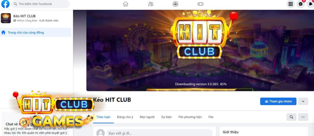 nhóm kéo hitclub trên facebook