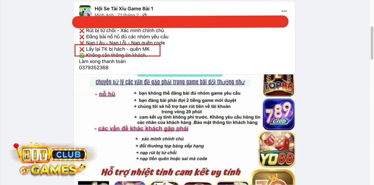 lấy tại tài khoản hitclub